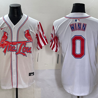 Men's St. Louis Cardinals Masyn Winn #0 White Replica Game Jersey