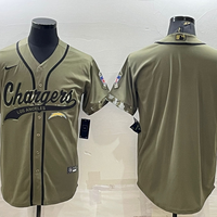 Men's Los Angeles Chargers Olive 2022 Salute To Service Limited Blank Jersey1