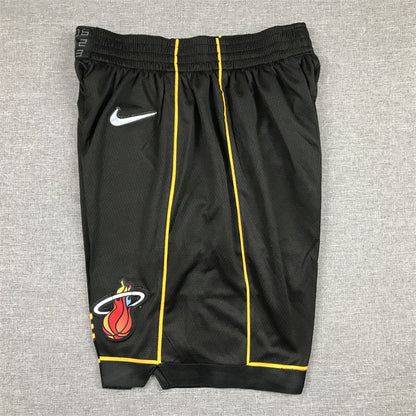 Men's Miami Heat Black City Edition Basketball Shorts1