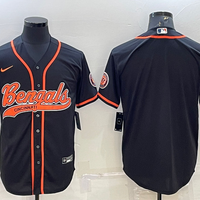 Men's Cincinnati Bengals Black Blank Jersey2