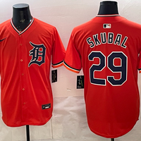 Men's Detroit Tigers Tarik Skubal #29 Orange Game Player Jersey