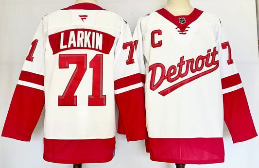 Men's Detroit Red Wings Dylan Larkin #71 Fanatics White Player Game Jersey