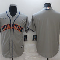 Men's Houston Astros Gray Road Replica Player Blank Jersey1