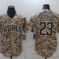 Men's San Diego Padres Fernando Tatis Jr. #23 Camouflage Stitched Jersey1