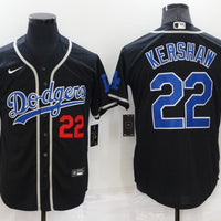 Clayton Kershaw #22 Los Angeles Dodgers Black Game Player Jersey - JerseysFreak