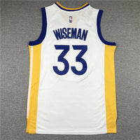 Men's Golden State Warriors James Wiseman White Fast Break Replica Player Jersey1
