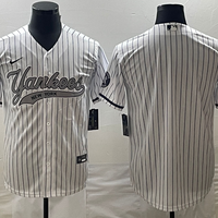 Men's New York Yankees White Blank Jersey1 Joint Edition