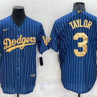 Men's Los Angeles Dodgers Chris Taylor #3 Blue Fashion Stitched Jersey1