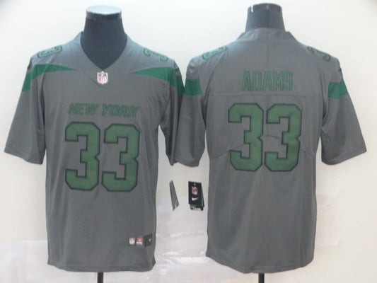 Men's New York Jets Jamal Adams #33 Gray Game Jersey1