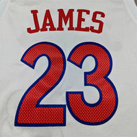 Men's Philadelphia 76ers LeBron James #23 White 2022/23 Swingman Jersey - City Edition