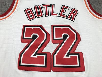 Men's Miami Heat Jimmy Butler #22 White 2022/23 Swingman Jersey1 - Classic Edition