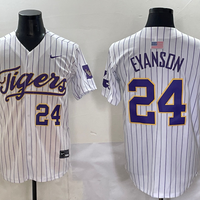 Men's LSU Tigers Anthony Eyanson #24 White Replica Player Jersey