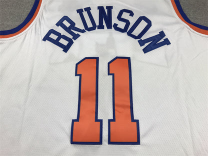 Men's New York Knicks Jalen Brunson #11 White Swingman Jersey1 - Association Edition