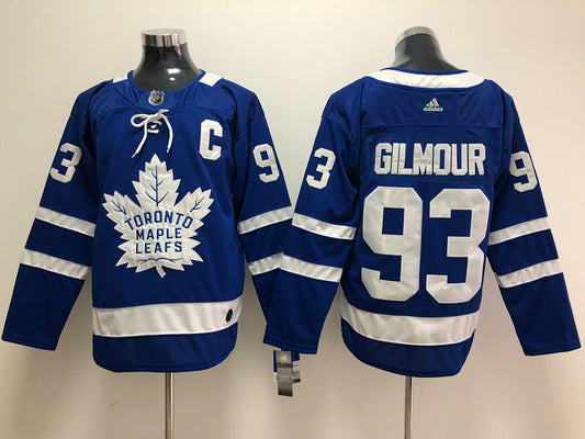 Men's Toronto Maple Leafs Doug Gilmour #93 Blue Player Game Jersey1