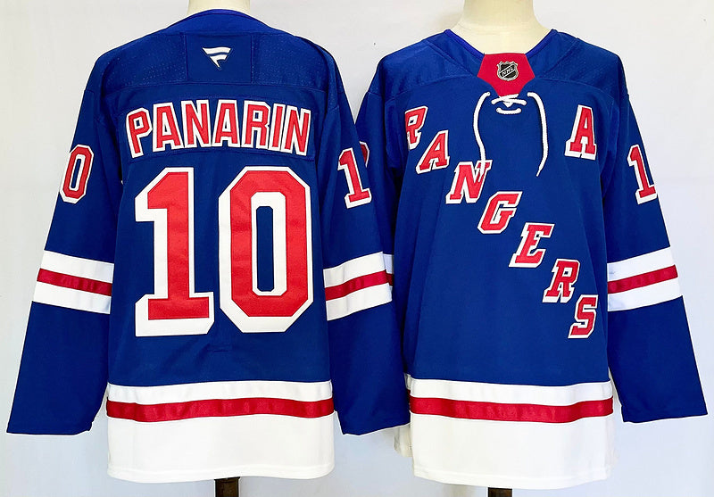 Men's New York Rangers Artemi Panarin #10 Fanatics Blue Player Jersey