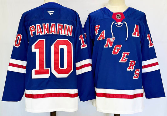 Men's New York Rangers Artemi Panarin #10 Fanatics Blue Player Jersey