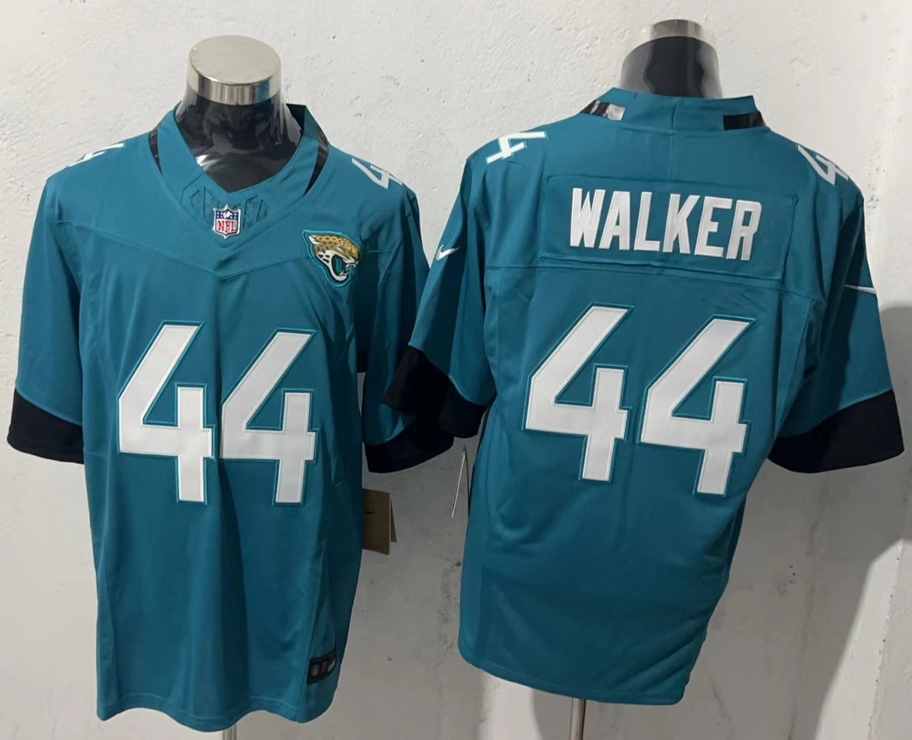 Men's Jacksonville Jaguars Travon Walker #44 Teal Game Jersey