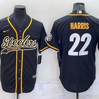 Men's Pittsburgh Steelers Najee Harris #22 Black Vapor Limited Jersey1