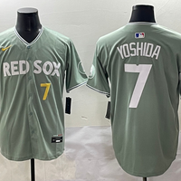 Men's Boston Red Sox Masataka Yoshida N#7 Gray 2025 City Connect Limited Player Jersey