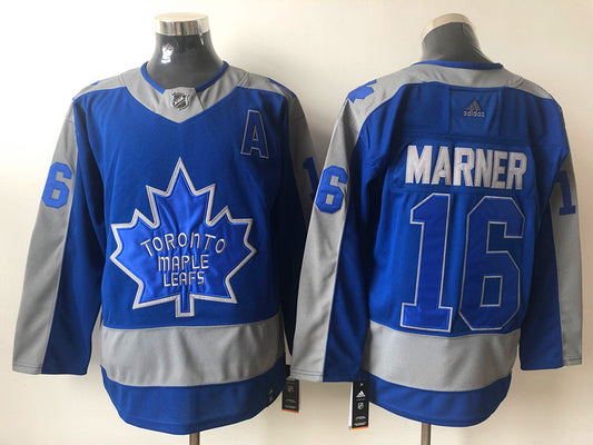 Men's Toronto Maple Leafs Mitch Marner #16 Blue Breakaway Player Jersey1