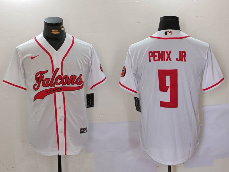 Men's Atlanta Falcons Michael Penix Jr. #9 White Player Jersey