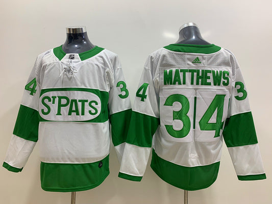 Men's Toronto Maple Leafs Auston Matthews #34 White Player Game Jersey1