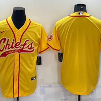 Men's Kansas City Chiefs Gold Blank Jersey1