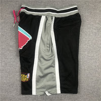 Men's San Antonio Spurs Black Basketball Shorts1
