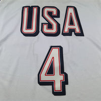 Men's 2024 USA Dream Team Stephen Curry #4 White Authentic Player Jersey