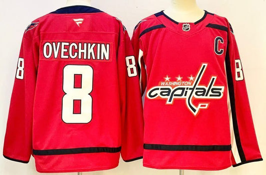 Men's Washington Capitals Alexander Ovechkin #8 Fanatics Red Player Jersey