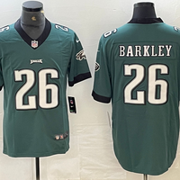 Men's Philadelphia Eagles Saquon Barkley #26 Midnight Green Game Player Jersey1