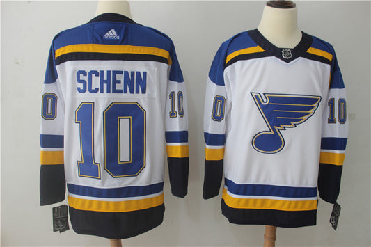 Men's St. Louis Blues Brayden Schenn #10 White Breakaway Player Jersey1