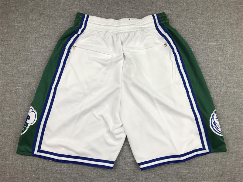 Men's Dallas Mavericks White City Edition Basketball Shorts1