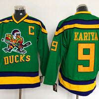 Men's Anaheim Ducks Paul Kariya #9 Green Breakaway Jersey1