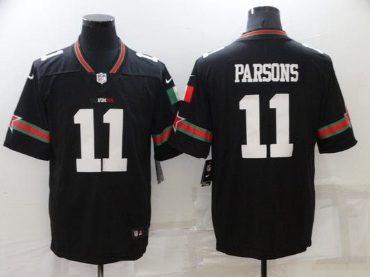 Men's Dallas Cowboys Micah Parsons #11 Black Game Player Jersey1
