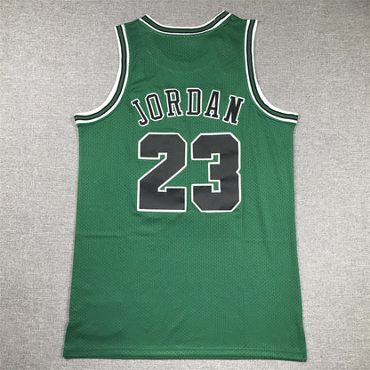 Men's Chicago Bulls Michael Jordan #23 Green 1997-98 Hardwood Classics Authentic Jersey1