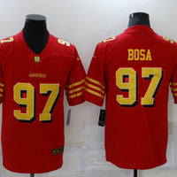 Men's San Francisco 49ers Nick Bosa #97 Red Authentic Game Jersey1