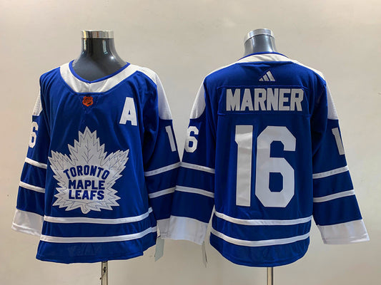 Men's Toronto Maple Leafs Mitch Marner #16 Blue Team Player Jersey1