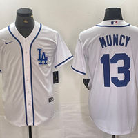 Men's Los Angeles Dodgers Max Muncy #13 White Limited Player Jersey1