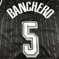 Men's Orlando Magic Paolo Banchero #5 Black 2023/24 Swingman Jersey1 - City Edition
