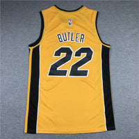 Men's Miami Heat Jimmy Butler #22 NBA Yellow Swingman Jersey1