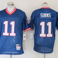 Men's New York Giants Phil Simms Mitchell & Ness Royal Legacy Replica Jersey1