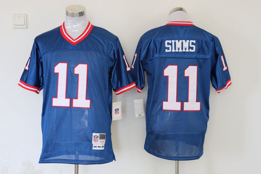 Men's New York Giants Phil Simms Mitchell & Ness Royal Legacy Replica Jersey1