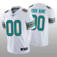Miami Dolphins White Alternate Custom Jersey