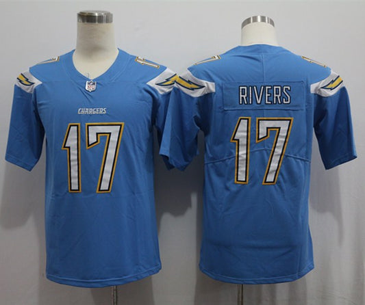 Men's Los Angeles Chargers Philip Rivers #17 Blue Game Jersey1