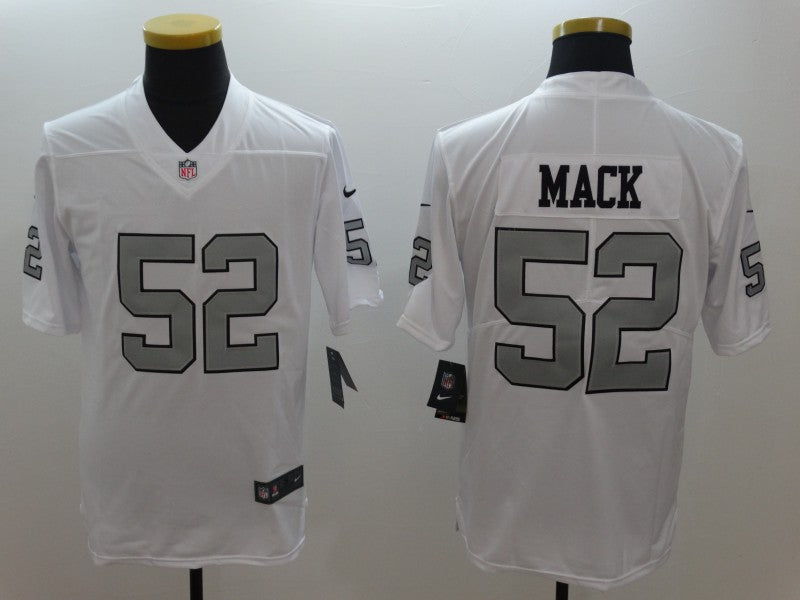 Men's Las Vegas Raiders Khalil Mack #52 White Player Game Jersey1