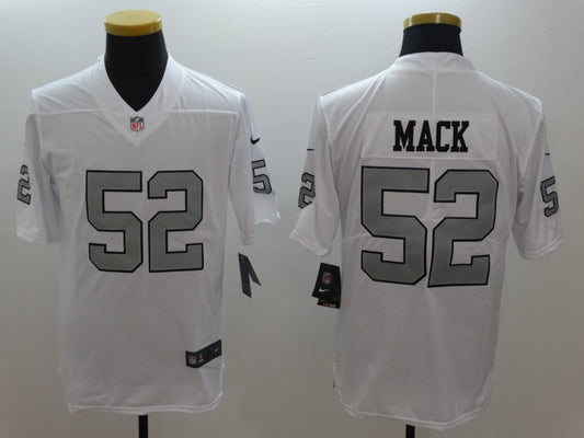 Men's Las Vegas Raiders Khalil Mack #52 White Player Game Jersey1