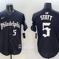 Men's Philadelphia Phillies Bryson Stott #5 Black Limited Player Jersey