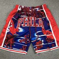 Men's Philadelphia 76ers Year of Rabbit Edition Pocket Shorts1