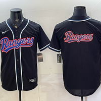 Men's Texas Rangers Fashion Limited Black Out Jersey